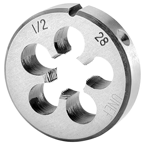 Burkit 1/2"-28 UNEF Round Threading Die Right Hand - size: 1/2-28 UNEF