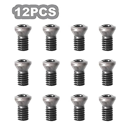 27pcs Carbide Lathe Tools,Tungsten Cutters Inserts Set for Wood Lathe Turning Tools, Include 11 mm Square with Radius, 12 mm and 8.9 mm Round, 30 x 10 mm Diamond, Screwdriver,Screws - size: 27pcs