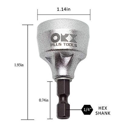 ORXPLUS Tools HSS Blade External Deburring Chamfer Tool 1/8"-3/4" (3-19mm) - size: Deburring Drill Bit 3mm-19mm / Sliver