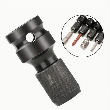 1/2-Inch Square Drive to 1/4-Inch Hex Adapter, Quick Release Socket Adapter Converter for Impact Drivers and Ratchet Wrenches