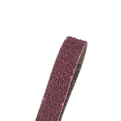 Pongnas 10 PCS Aluminum Oxide Abrasive Sanding Belts GXK51-B for Woodworking and Polishing, Efficient Grinding Solution (60 mesh)