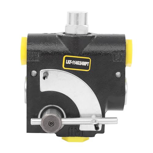 Hydraulic Adjustable Variable Flow Control Valve w/Relief, 0-30 GPM, 3/4” NPT Port Size,500-3000 PSI Pressure Relief Valve Adjustment Range, 30.38Gal/min