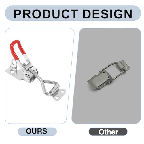 4 Pcs 4001 Toggle Latch Clamp, Stainless Steel Draw Latches