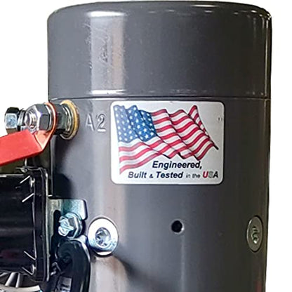 KTI-12VDA3Q Compact 12 VDC Hydraulic Power Unit with Single Double Acting and 3 Quart Capacity for Smooth Operation
