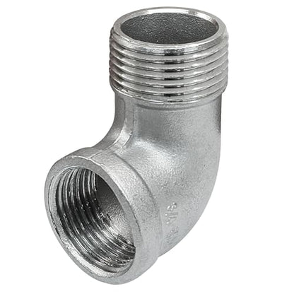 Hordion 2Pcs Stainless Steel 90 Degree Elbow 3/4"NPT Male x 3/4"NPT Female