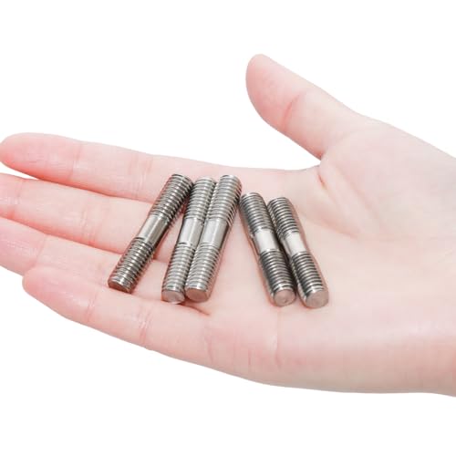 5Pcs Double Ended Stud Screws, Stainless Steel Threaded Studs for Strong Connections(M8x40mm) - size: M8x40mm