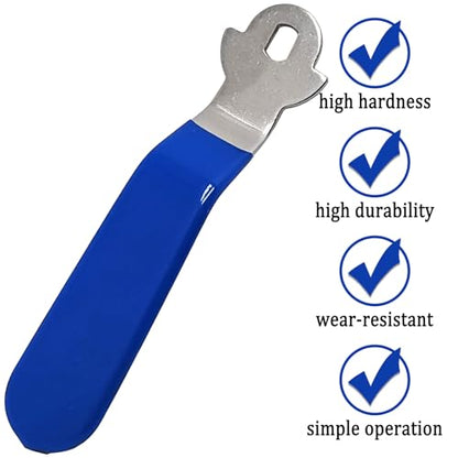 1 Piece Hole Size 5x8mm 201 Stainless Steel Ball Valve Handle with Blue Plastic Handle Grip & Nut for Ball Valve,180 Degree No Positioning Round Head - size: 5x8mm,180 Degree