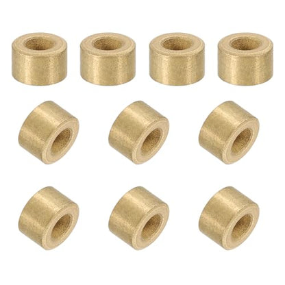 uxcell 50Pcs Sleeve Bearings, 4mm Bore x 8mm OD x 5mm Length, Self-Lubricating Sintered Bronze Bushings - size: 4mm Bore x 8mm OD x 5mm Length