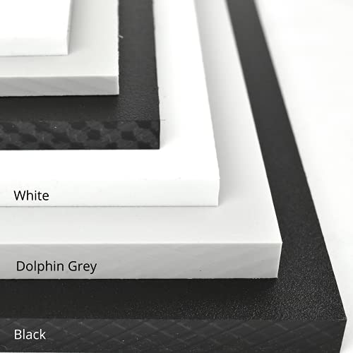 BuyPlastic Dolphin Grey HDPE Boat Board, Marine Grade Plastic Sheet 1/2" Thick, Nominal Size 6" x 27", High Density Polyethylene Panel - size: 1/2" x 6" x 27", style: Dolphin Grey
