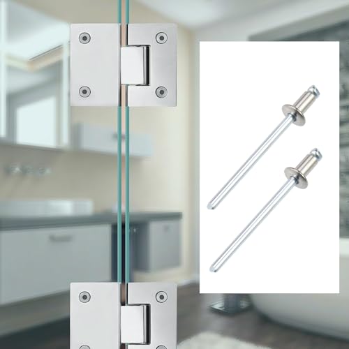 Antrader 100Pcs 1/8" x 1/4" 304 Stainless Steel Blind Rivets Pop Rivets - color: Silver, size: 1/8" x 1/4"