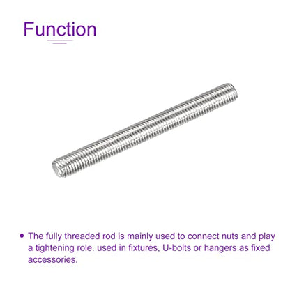 DMiotech 20 Pack M3 x 30mm Fully Threaded Rod 304 Stainless Steel Right Hand Threads Rod Bar Studs Clamps and U-Bolts - size: M3 x 30mm