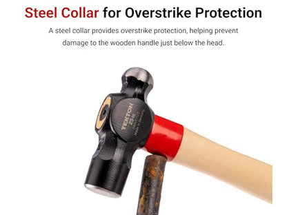 TEKTON 16 oz. Ball Peen Hammer | HMA51116 - size: 16 oz.