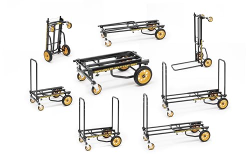 Rock-N-Roller R6RT (Mini) 8-in-1 Folding Multi-Cart/Hand Truck/Dolly/Platform Cart/29" to 42.5" Telescoping Frame/500 lbs. Load Capacity, Black - style: R6RT