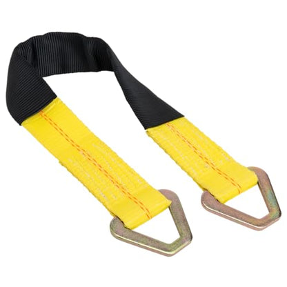 Keeper – 2” x 24” Premium Axle Tie Down Strap with D Rings - 3,333 lbs. Working Load Limit and 10,000 lbs. Break Strength,One Color - size: 24 Inch x 2 Inch