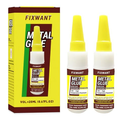 180℃ High-Temperature Resistant Metal Mutual Bonding Copper Aluminum Alloy Zinc Alloy Electroplated Gold Iron Super Glue 20ML (2)