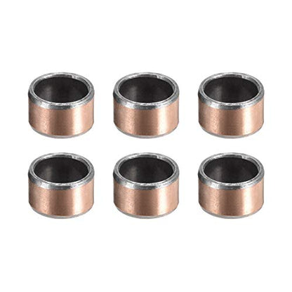 uxcell Sleeve Bearing 8mm Bore x 10mm OD x 6mm Length Plain Bearings Wrapped Oilless Bushings 6pcs - size: 8x10x6mm