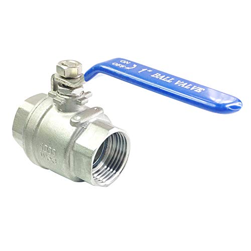 1" Female Ball Valve NPT Thread 316 Stainless Steel Full Port Ball Valve WOG1000 - size: 1 Inch