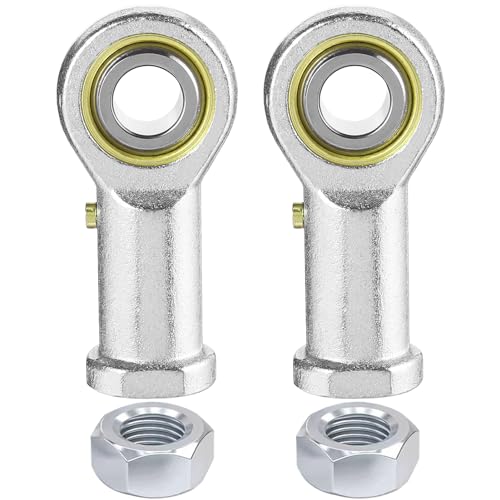 2Pcs PHSB8 Rod End Bearing 1/2 Inch Bore Pre-Lubricated 1/2-20 Female Thread Right Hand Heim Joint with Jam Nuts - size: 1/2, style: Right Hand