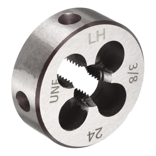 3/8"-24 UNF Round Threading Die Left Hand Alloy Steel - size: 3/8"-24 UNF