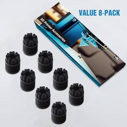 Anti-Vibration Feet for Bambu Lab X1 / X1C / X1E / P1P / P1S – 8 Pack Silicone Shock Absorber Feet, Noise & Vibration Reduction, Stable 3D Printer Accessories - color: X1 / X1C / X1E / P1P / P1S