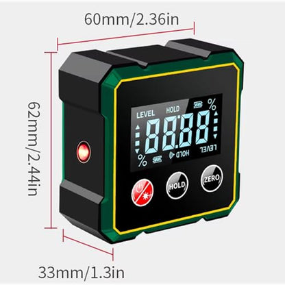 Digital Angle Finder & Gauge with Electronic Laser Level,Inclinometer