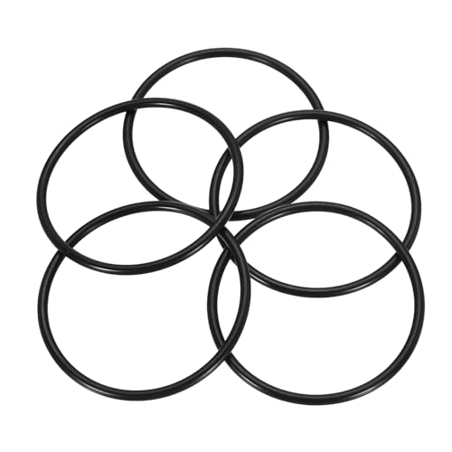 uxcell 5Pcs AS-343 O-Rings, Nitrile Rubber O-Rings 3-3/4" ID, 4-1/8" OD, 3/16" Width Round Sealing Gasket for Automotive Machine Plumbing Sealing Repair (70 Durometer, Black) - size: 3-3/4" ID, 4-1/8" OD, 3/16" Width