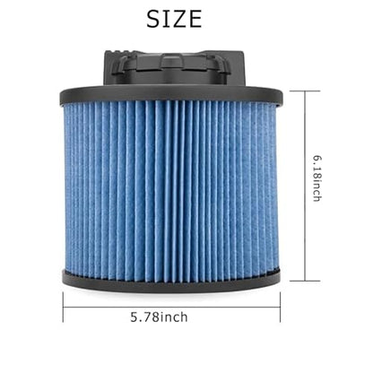 2 Pack DXVC4002 Cartridge Filter Compatible with DeWalt Wet/Dry Vac Cleaner - size: 2 Pack DXVC4002