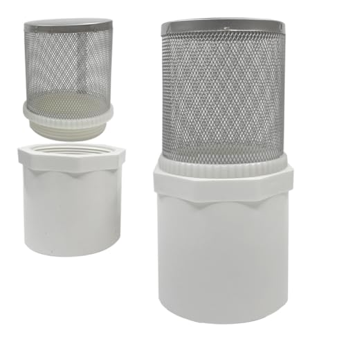 3/4" Stainless Steel Filter Cover Connected to 3/4" DN20 PVC Water Pipe, Suction Strainers Used to Remove Debris and Reduce Solid Entry - size: 3/4"DN20