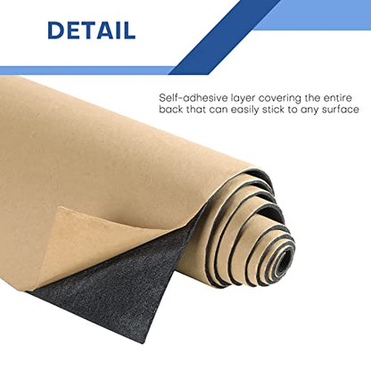 MYFULLY Sponge Neoprene Roll with Adhesive (1/8" T x 12" W x 24" L) - size: 1/8" Thick x12" Wide x 24" Long