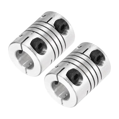 MECCANIXITY 2 Pcs 6 to 8mm Flexible Shaft Coupling 20mm L 15mm Dia - size: 6 to 8mm