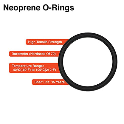 .750IN (19.05 MM) CS, Neoprene 70 Durometer O-Ring Cord Stock, 10 FEET - size: .750 IN (19.05 MM) CS
