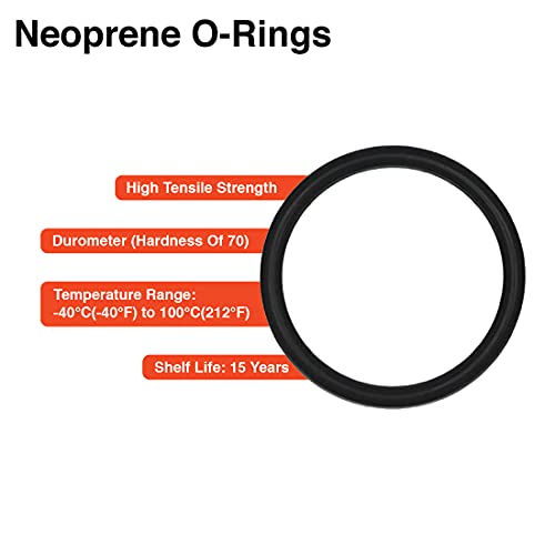 .625IN (15.88 MM) CS, Neoprene 70 Durometer O-Ring Cord Stock, 10 FEET - size: .625 IN (15.88 MM) CS