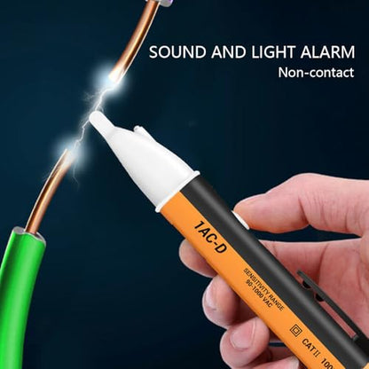 Non-Contact Voltage Tester Pen (90-1000V) – AC Power Outlet Detector with LED Light