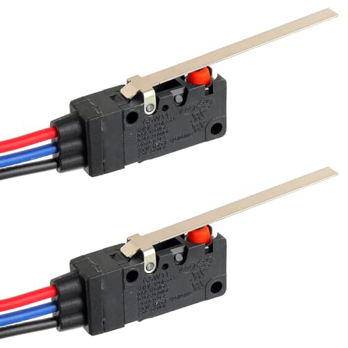 Micro Limit Switch with Long Straight Hinge Lever SPDT - size: 10A, Hinge Lever