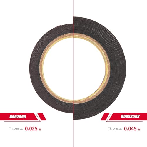 3M Tape Double Sided 0.75" x 15.4 Ft, Black 5925 Heavy Duty Mounting Tape - color: Black, size: 0.75" x 15.4Ft