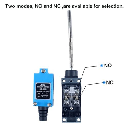 Momentary Limit Switch Travel Switch,omnidirectional Thick Lever Spring Rod,NO and NC self-resetting momentary switches (4pcs) - style: ME-8168