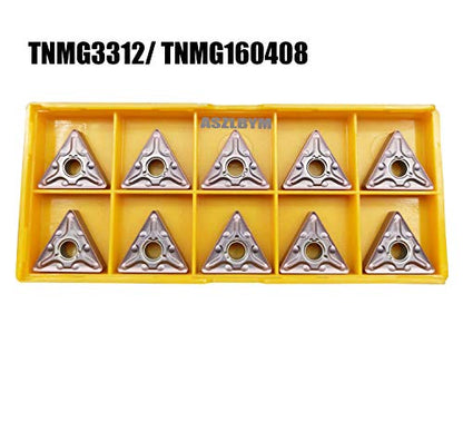 30PCS CNMG 432 + WNMG 432 + TNMG 332 Indexable Solid Carbide Turning Insert Cutting Blade, CNC Lathe Indexable Turning Insert Blade for Roughing of Stainless Steel and Cast Iron - size: CNMG432+WNMG432+TNMG332