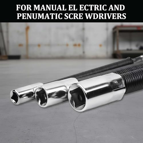 Flexible Socket Extension Bar Set, 3 PCS 1/4-1/2 Drive — DTMTD
