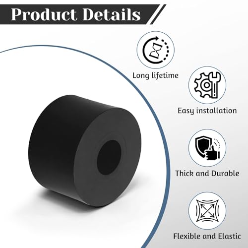 8 PCS Multi Purpose Rubber Spacer, 1-9/16" OD x 3/5" ID x 1" Thickness - size: 1-9/16" OD x 3/5" ID x 1" Thickness