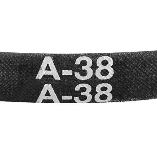 uxcell A-38 V-Belts 38" Pitch Girth 13mm Top Width 8mm Thickness A-Section Rubber Drive Transmission Belt - size: 965mm