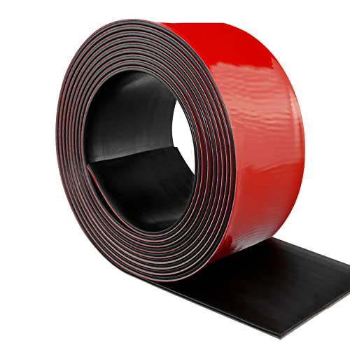 LSGCQ Neoprene Rubber Strips with Adhesive Backing Rubber Sheets - size: 3” Wide x 1/5" Thick x 20' Long