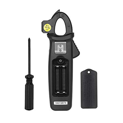 BSIDE DC Current Clamp Meter 6000 Counts Digital Multimeter Amp Continuity Ohm Hz Live Check V-Alert Voltage Tester with Back Clip