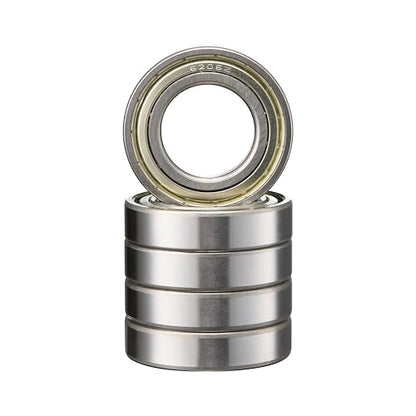 6206-ZZ Bearing 5 Pack Double Sealed Deep Groove Ball Bearings,30x62x16mm,Pre-Lubricated for High RPM (ZZ, 6206) - size: 6206, style: ZZ