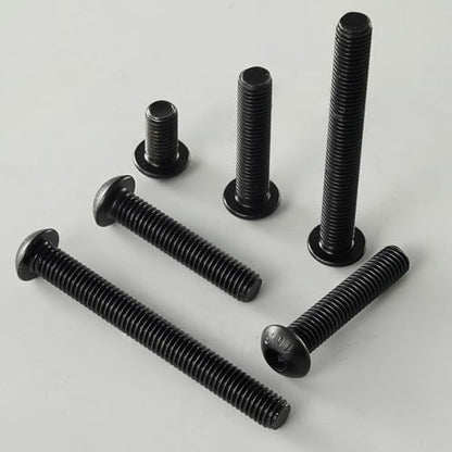 M8-1.25 x 80mm Button Head Socket Cap Bolts Screws, 10.9 Grade Alloy Steel, Allen Socket Drive, Black Oxide Finish, Full Thread, Quantity 10 - size: M8 x 80mm(10PCS)