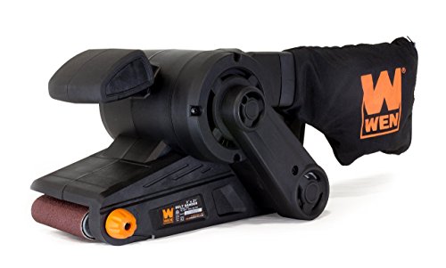 WEN 6321 7-Amp 3 in. x 21 in. Corded Belt Sander with Dust Bag , Black - size: 3 x 21" (Handheld Only), style: 21-inch + Single Speed