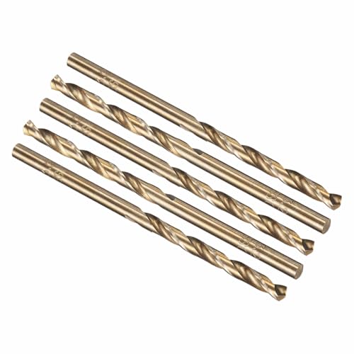 5pcs Drill Bit 3.2mm Diameter M35 5% Cobalt HSS for Metal - size: 3.2mm