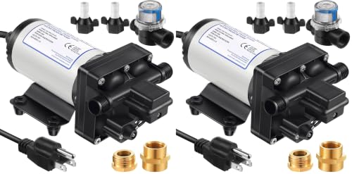 Water Pressure Booster Pump 110V 5.5GPM 70PSI Self Priming Water Pump (Pack of 2) - color: Black, size: Medium (Pack of 2)
