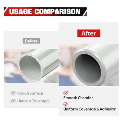 BARTOO Deburring Tool PVC Reamer Chamfer Tool for 1-1/4" to 4" Pipes
