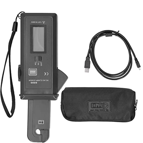 Current Tester, AC DC Clamp Leaker Leakage Current Tester 0mA‑60.0A 99 Units Digital Clamp Meter