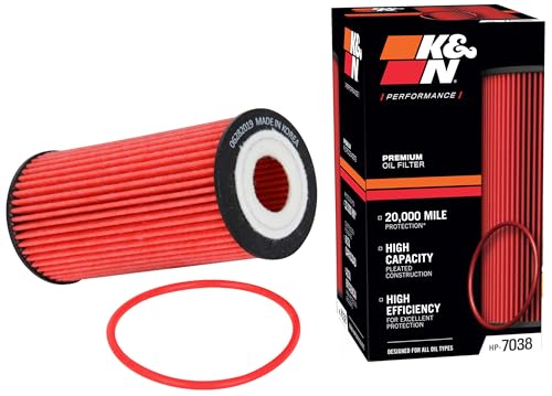 K&N Oil Filter: 20,000 Mile Engine Protection, High Efficiency, HP-7038